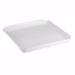Over and Back Porcelain White Bento Serving Tray, 12.17 in. Square thumbnail 1