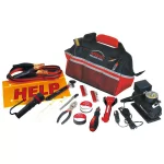 Apollo 53-Piece Roadside Emergency Tool Kit with Mini Air Compressor and Booster Cables thumbnail 1