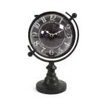 Zentique Constellation Designed Rotating Globe Shaped Analog Desk Clock thumbnail 1