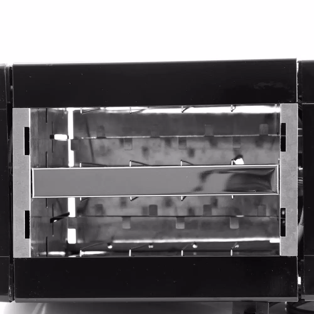 Better Chef 2-Slice Black Wide Slot Toaster with Adjustable Browning Control