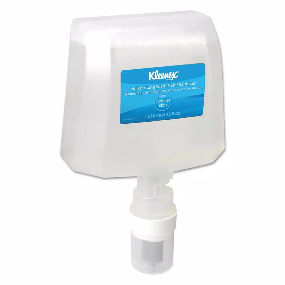Kleenex Moisturizing Foam Hand Sanitizer, 1200 mL (2 Pack)