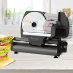 Continental Professional Series 7.5 in. Stainless Steel Meat Slicer with 180W Motor thumbnail 10