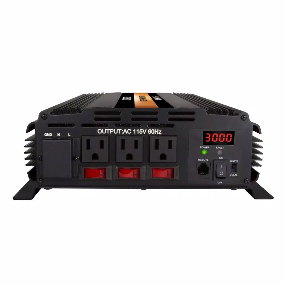Duracell DRINV3000 3000-Watt High Powered Power Inverter with Digital Display