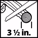 Einhell 18V PXC Cordless 6 in. Pruning Saw Kit with 3.0 Ah Battery and Fast Charger thumbnail 9