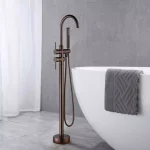 Vanity Art 46 in. Freestanding Single Handle Claw Foot Tub Faucet with Hand Shower, Oil Rubbed Bronze thumbnail 6