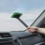 Stalwart Windshield Cleaner Tool with Pivoting Head and Microfiber Cloth thumbnail 6