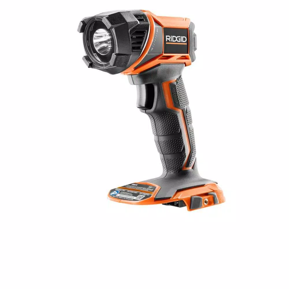 RIDGID 18V LED Torch Light, 340 Lumen Cordless Work Light (Tool-Only)