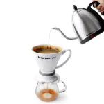 Bonavita 4.2-Cup Gooseneck Electric Kettle, 1000W Silver Stainless Steel thumbnail 3