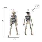 Worth Imports 16 in. Halloween Hanging Skeleton Convict Decor - Set of 4 thumbnail 2
