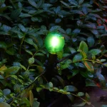LUMABASE 2.5 in. Round Solar Color Changing Glass Pathway String Lights, 8-Light Set thumbnail 4