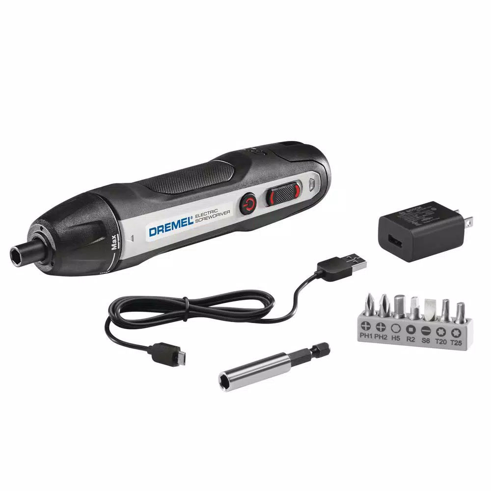 Dremel Home Solutions 4V Li-Ion Rechargeable Electric Screwdriver with 6 Power Settings