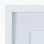 Pinnacle One Happy Family White and Gold Gallery Wall Photo Frame Set, 6 Piece Wood Frame Kit thumbnail 6