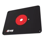 Kreg Precision Router Table Insert Plate with Level-Loc Reducing Rings, Non-Predrilled thumbnail 1