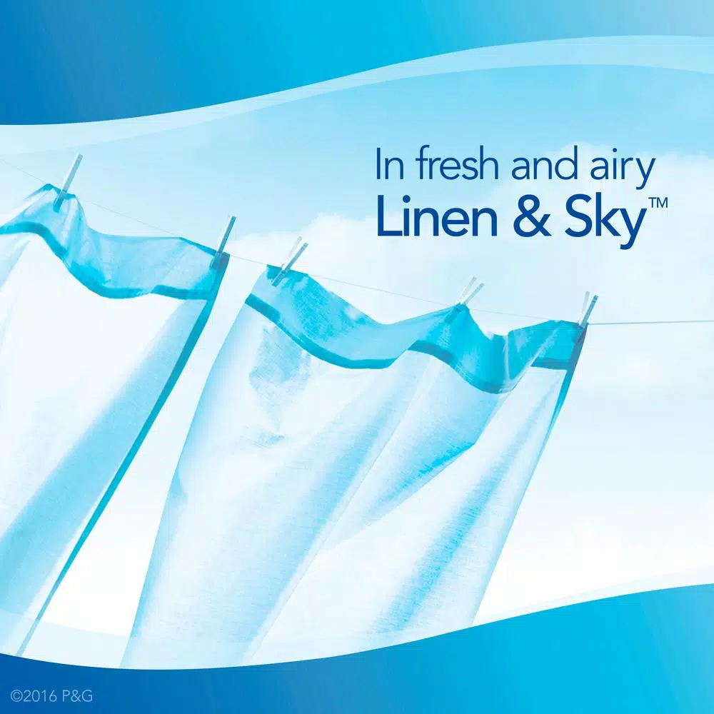 Febreze Car Vent Clip Air Freshener, Linen and Sky Scent (2-Pack)