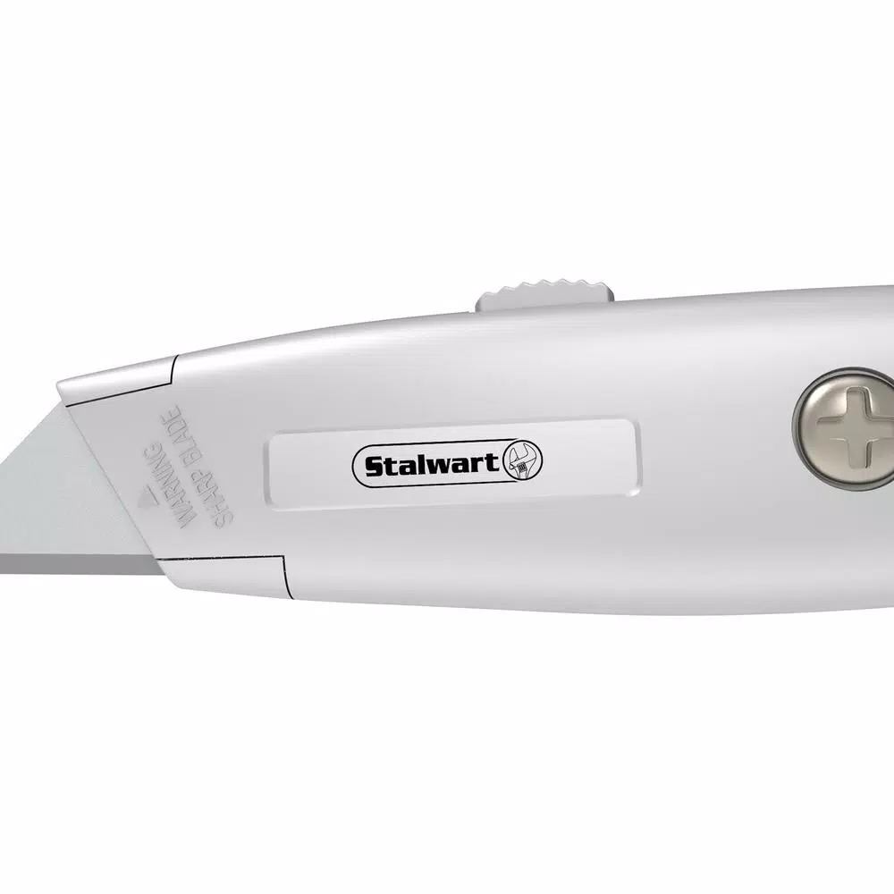 Stalwart Retractable Utility Knife Set, 6-Pack, Aluminum Alloy Body