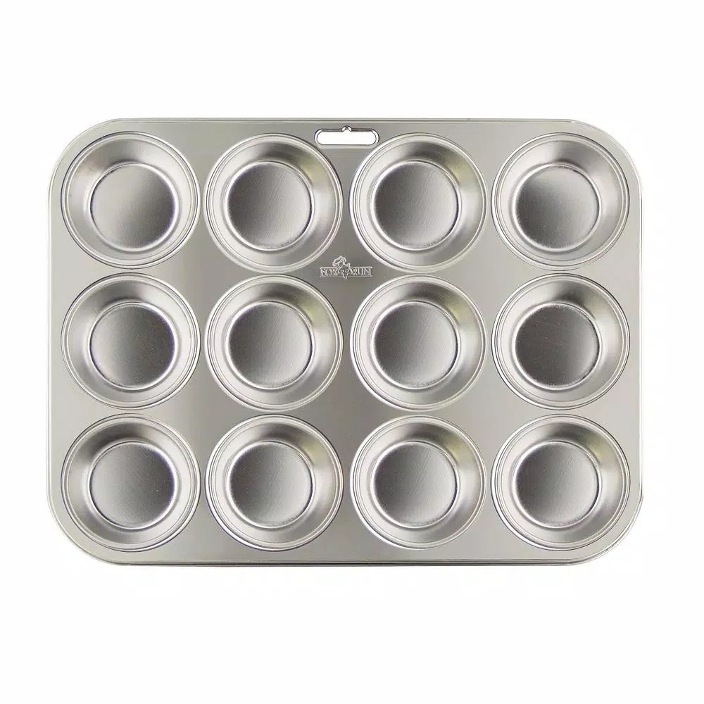 Fox Run Stainless Steel 12-Cup Muffin and Cupcake Pan