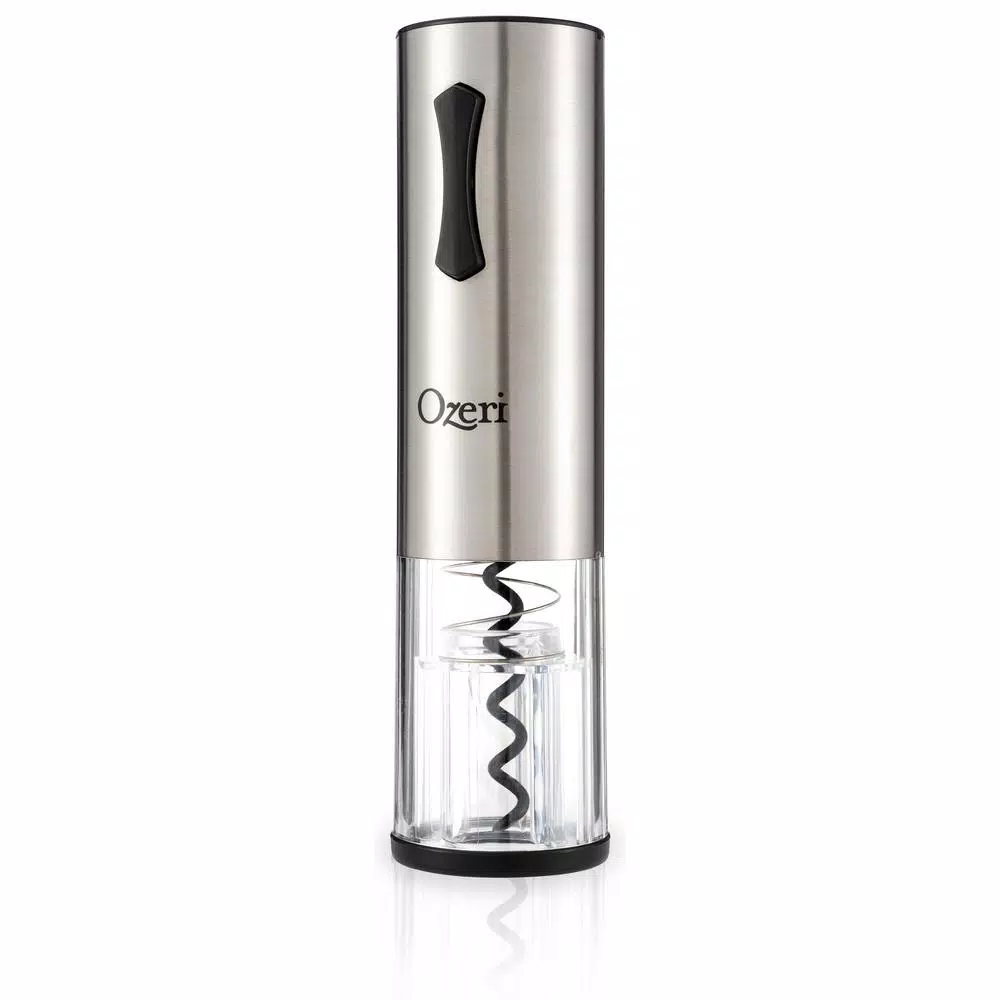 Ozeri Travel Series USB Rechargeable Electric Wine Opener, Cordless with Transparent Shell