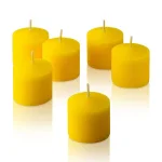 Light In The Dark Yellow Unscented Votive Candles, 10 Hour Burn Time (Set of 12) thumbnail 2