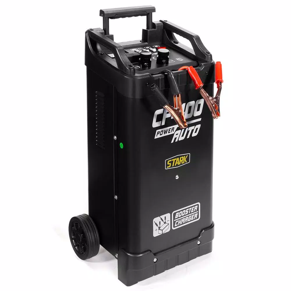 Stark 12V/24V Professional Battery Charger and Jump Starter with LCD Display