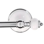 Delta Alexandria 24 in. Towel Bar, Chrome and White, Rustic Farmhouse Style thumbnail 2