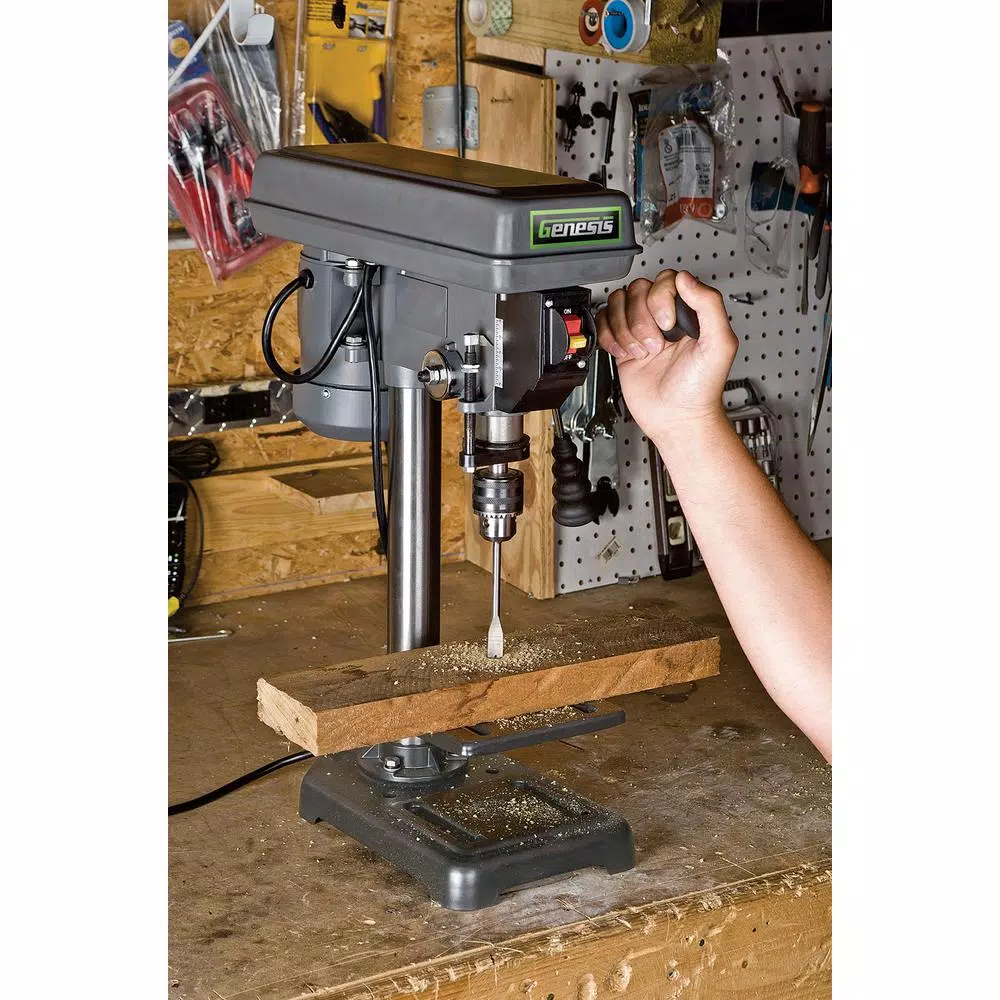 Genesis 8 in. 5-Speed Drill Press with 1/2 in. Chuck and Tilt Table