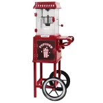 West Bend Popcorn Cart Popcorn Popper with 2.5 oz Non-Stick Stainless Steel Kettle, Red thumbnail 1