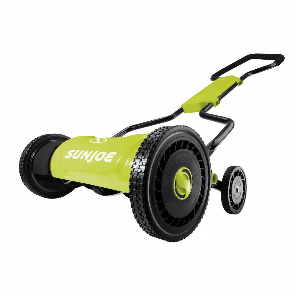 Sun Joe MJ1800M 18 in. 5-Position Quad Manual Walk-Behind Push Reel Mower