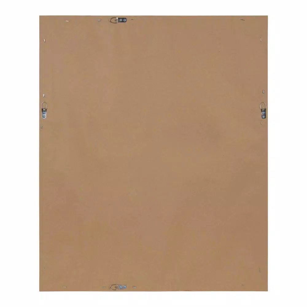 DesignOvation Beatrice Rustic Brown Framed Magnetic Chalkboard Monthly Calendar Memo Board