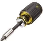 Klein Tools 8-in-1 Multi-Bit Adjustable Length Stubby Screwdriver thumbnail 1