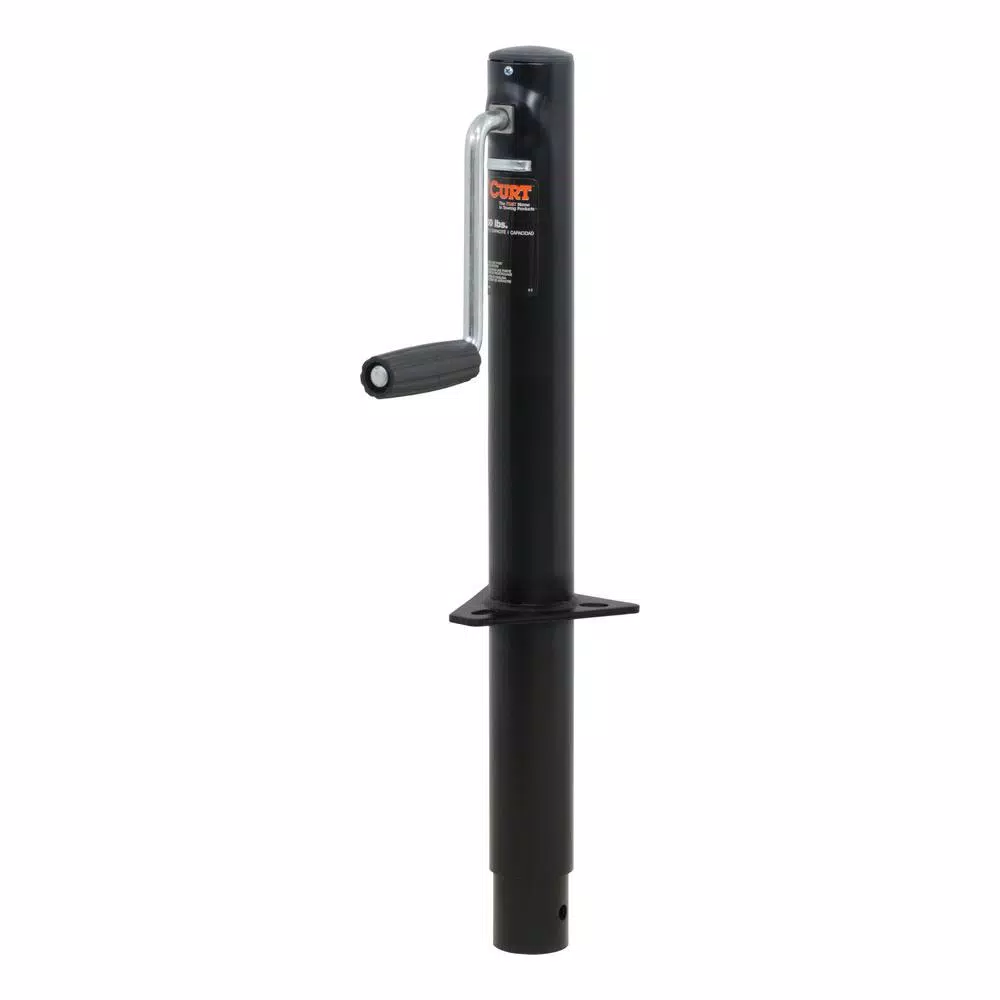 CURT A-Frame Trailer Jack with Side Handle, 2,000 lbs. Capacity, 14.5 in. Travel
