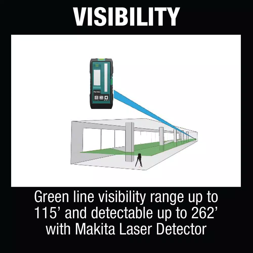 Makita 12V MAX CXT Self-Leveling Green Cross-Line Laser Kit (2.0 Ah)