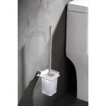 ANZZI Essence Series Stainless Steel Toilet Brush Holder, Brushed Nickel thumbnail 2