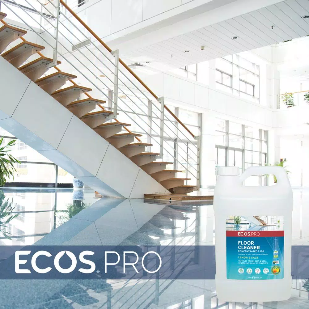 ECOS Pro Lemon-Sage Neutral Floor Cleaner Concentrate, 128 oz.