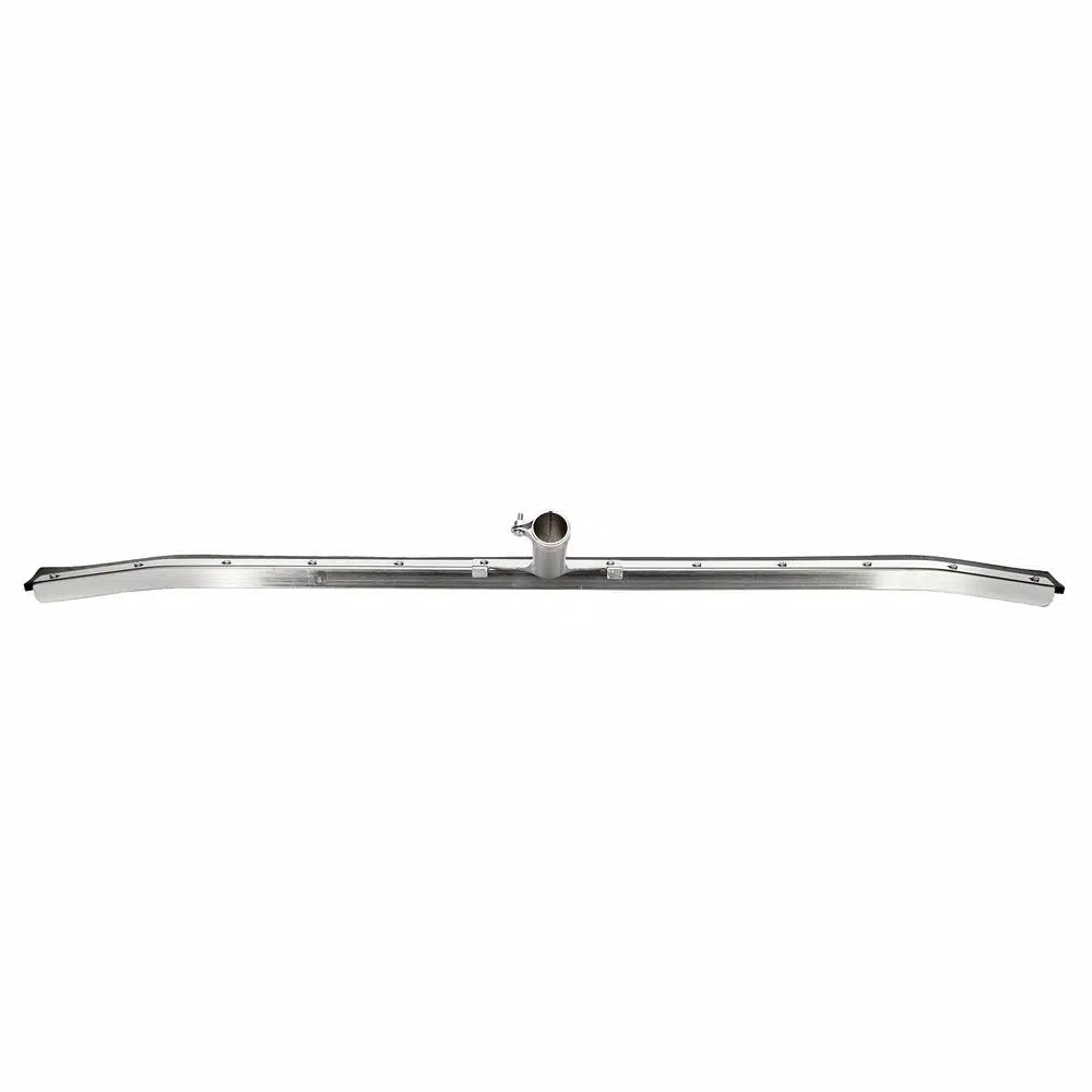 Alpine Industries 36 in. Heavy-Duty Curved Floor Squeegee, Steel Frame, Black