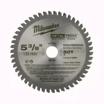 Milwaukee MetalTech 5-3/8 in. Circular Saw Blade Set, 30T Ferrous & 50T Non-Ferrous (2-Pack) thumbnail 3