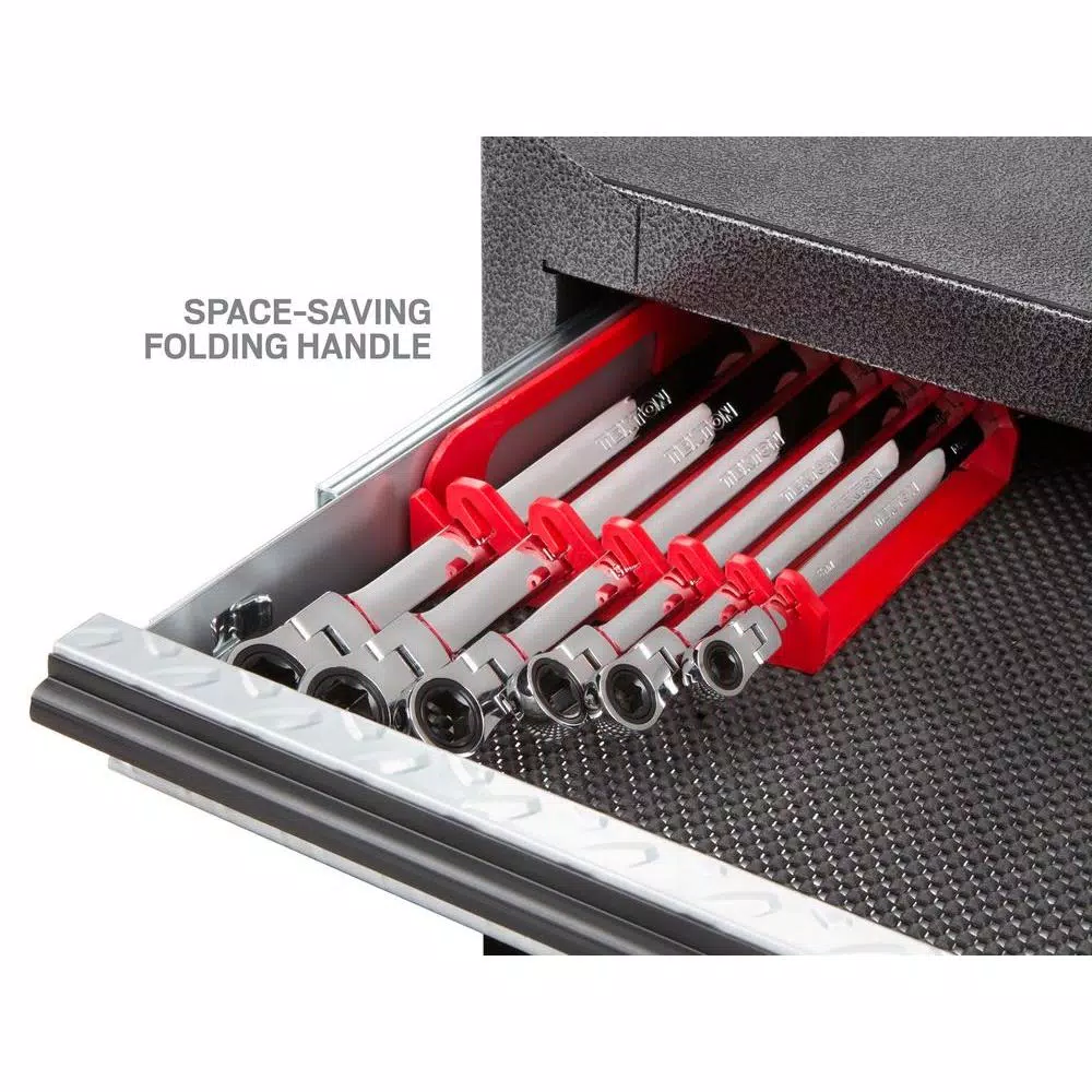 TEKTON 6-Piece Extra Long Flex-Head Ratcheting Box End Wrench Set, Metric 8-19 mm