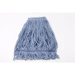 Kleen Handler Heavy Duty Commercial Universal Looped End Cotton Blend String Mop Head Refill, Blue thumbnail 1