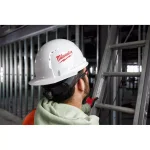 Milwaukee BOLT White Type 1 Class C Vented Hard Hat with Performance Tinted Safety Glasses Set thumbnail 5