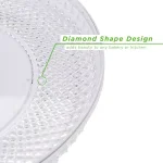 Mind Reader 10 in. Clear Diamond Acrylic Cake Stand with Cover, Elegant Dessert Display Tray thumbnail 4
