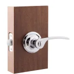 Copper Creek Scandinavian Kash Polished Stainless Steel Privacy Lever, Modern Interior Bed/Bath Door Handle thumbnail 2