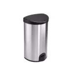 HDX 13.2 Gallon Stainless Steel Toe Tap Sensor Trash Can, Hands-Free Automatic Lid thumbnail 1