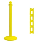 Mr. Chains Medium Duty Stanchion and Chain Kit, Yellow thumbnail 2