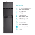 Avalon Self-Cleaning Bottom Loading Water Cooler - Black Stainless Steel, 3 Temperatures thumbnail 7