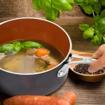 Gotham Steel 5 Qt. Non-Stick Ti-Cerama Stock Pot with Glass Lid thumbnail 3