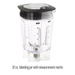 Weston Pro Series 11-Speed Blender with Sound Shield, 32 oz. Shatterproof Jar & 20 oz. Travel Jar, Stainless Steel thumbnail 4