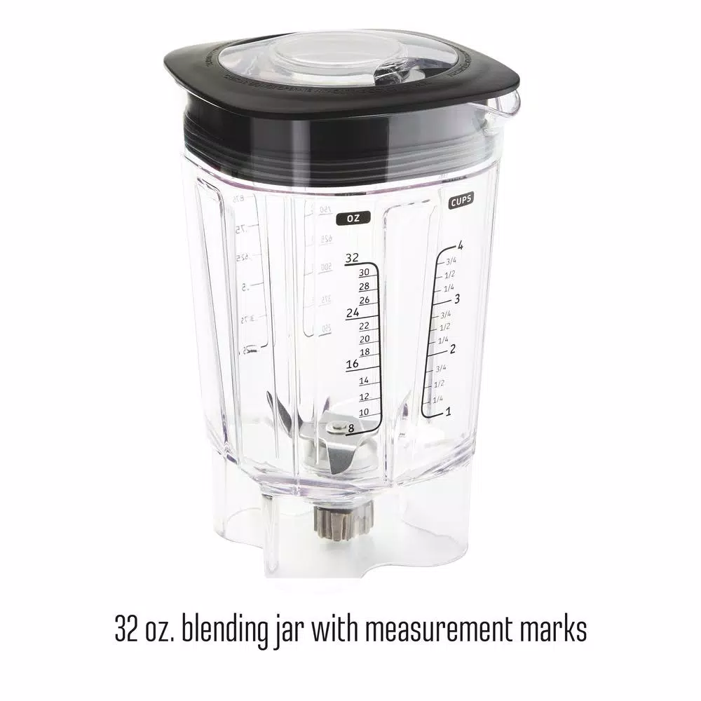 Weston Pro Series 11-Speed Blender with Sound Shield, 32 oz. Shatterproof Jar & 20 oz. Travel Jar, Stainless Steel