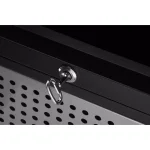Alpine Industries 40 Gal. Steel Outdoor Commercial Trash Can with Ash Tray Lid thumbnail 5