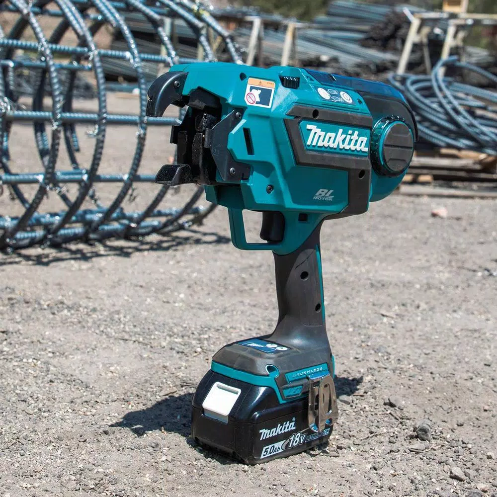 Makita 18V LXT Brushless Cordless Rebar Tying Tool Kit with 5.0 Ah Battery