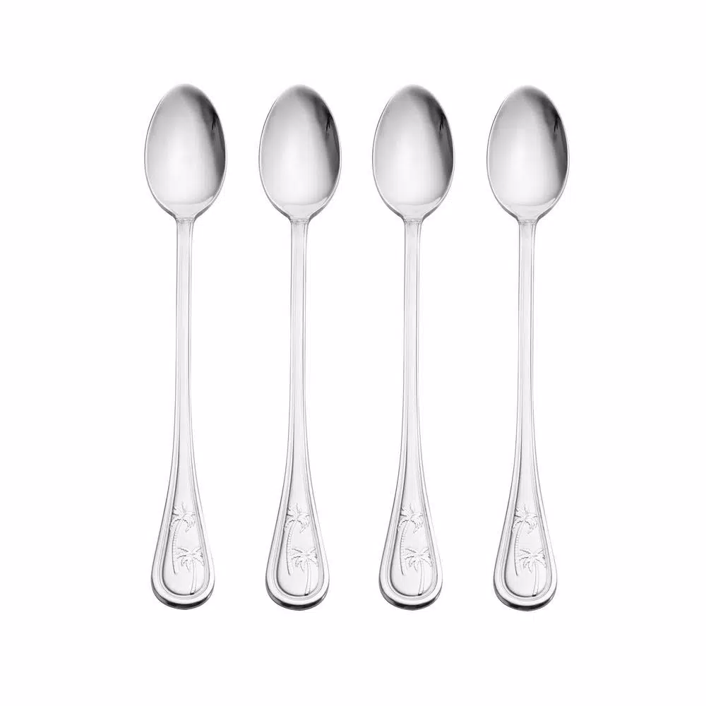Towle Living Towle Everyday Palm Breeze Stainless Steel Iced Beverage Spoons, Set of 4