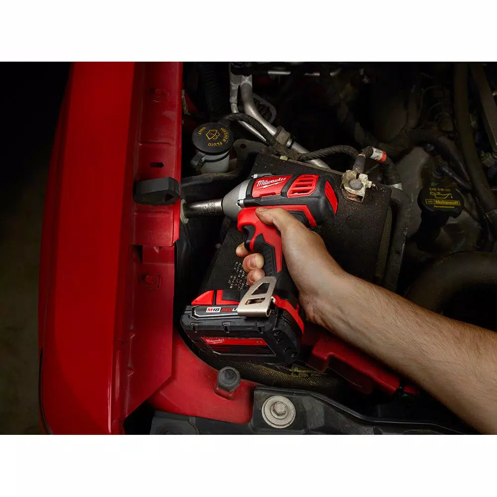Milwaukee M18 3/8 in. Cordless Impact Wrench Starter Kit with 5.0 Ah Battery and Charger